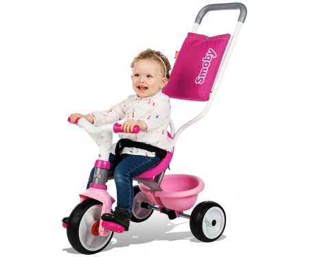 Rowerek trójkołowy BE MOVE KOMFORT różowy smoby Rowerek trójkołowy BE MOVE KOMFORT różowy