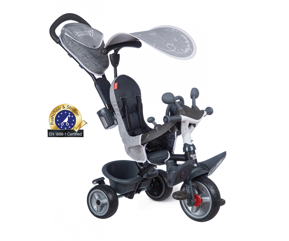 Tricycle Baby Driver Plus Grey Tricycles Wheeled Toys Products Www Smoby Com Tricycle Baby Driver Plus Grey Tricycles Wheeled Toys Products Www Smoby Com