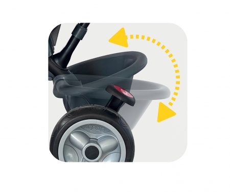 smoby TRICICLO BABY DRIVER CONFORT PLUS GRIS