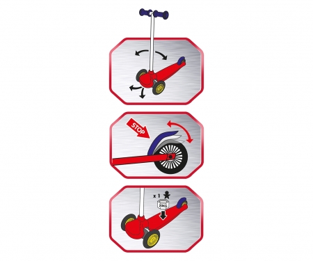 Monopattino tre ruote twist Disney Cars smoby Monopattino tre ruote twist Disney Cars