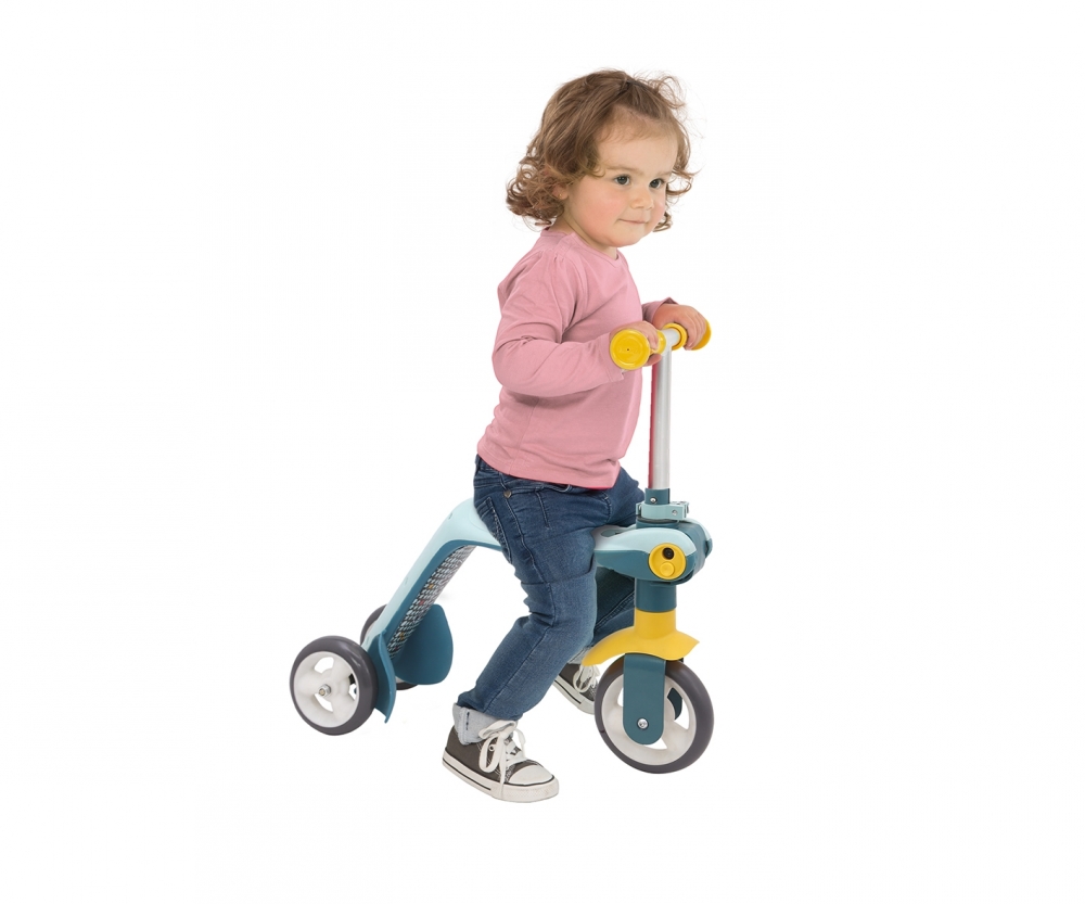 Smoby Switch 2in1 Laufrad und Scooter mit 3 Rädern Roller