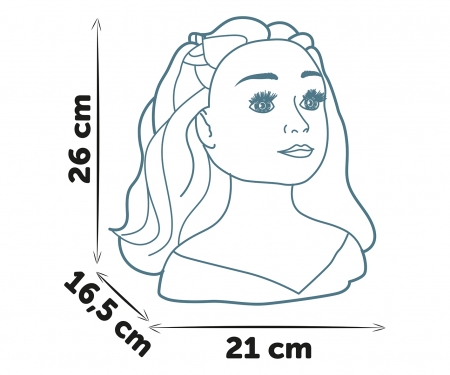 smoby My Beauty Česací hlava Blond