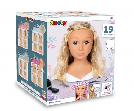 smoby My Beauty Česací hlava Blond