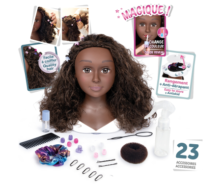 smoby My Beauty Česací hlava Afro