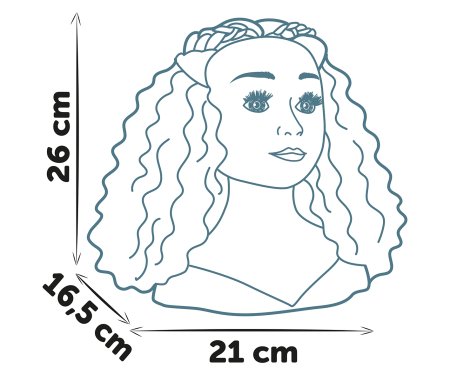 smoby My Beauty Česací hlava Afro