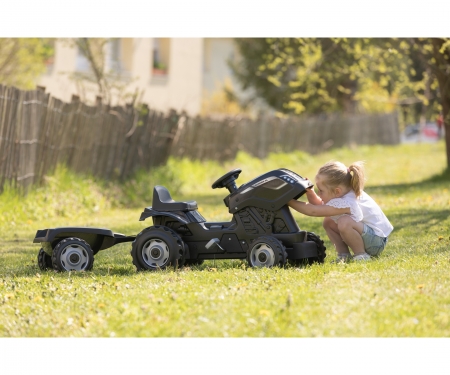 TRACTOR FARMER XL NEGRO CON REMOLQUE smoby TRACTOR FARMER XL NEGRO CON REMOLQUE