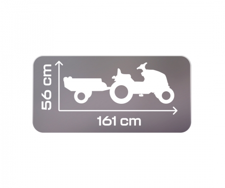 TRACTOR STRONGER XXL CON REMOLQUE smoby TRACTOR STRONGER XXL CON REMOLQUE
