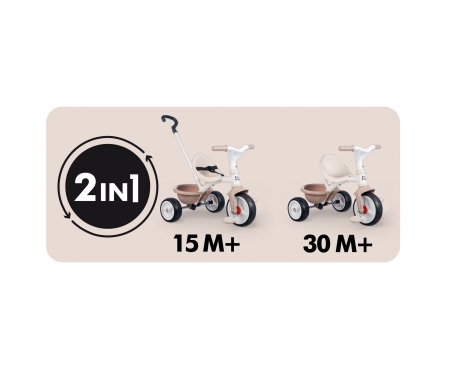 smoby Tříkolka Be Move béžová