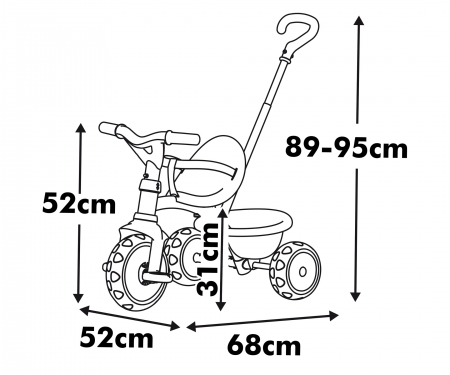 smoby TRICICLO BE MOVE BEIGE