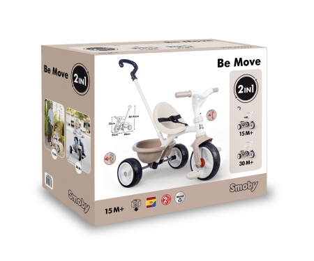 smoby Tříkolka Be Move béžová