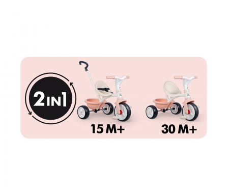 smoby Tříkolka Be Move růžová