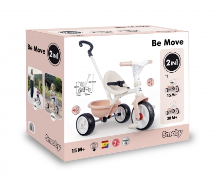 smoby Tříkolka Be Move růžová