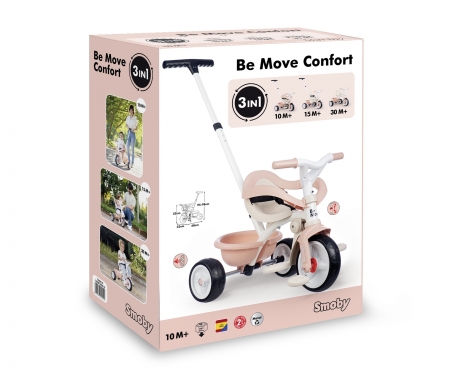 smoby TRICICLO BE MOVE CONFORT ROSA