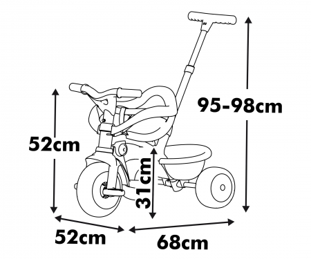 smoby TRICICLO BE FUN CONFORT VERDE