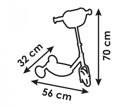 PATINETE 3 RUEDAS LA CASA DE MUÑECAS DE GABBY smoby PATINETE 3 RUEDAS LA CASA DE MUÑECAS DE GABBY
