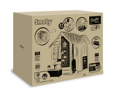 smoby Domeček Life zahradnický rozšiřitelný