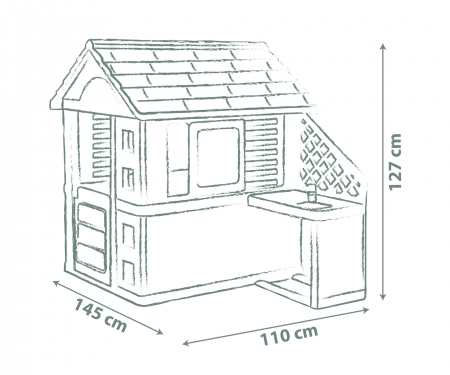 CASA NATURE CON COCINA smoby CASA NATURE CON COCINA