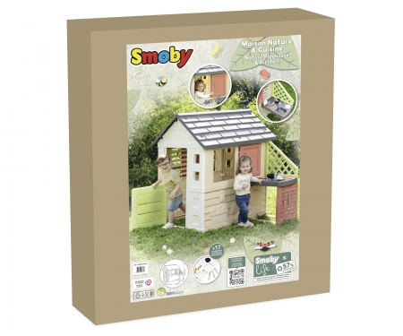 smoby Domeček Life Nature s kuchyní