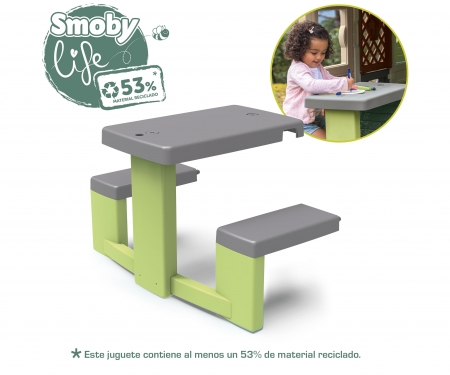 smoby Piknikový stoleček Life s lavicemi k domečku