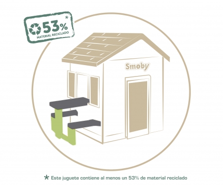 smoby Piknikový stoleček Life s lavicemi k domečku