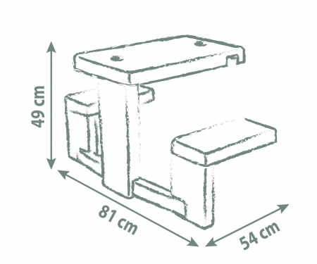 MESA DE PICNIC smoby MESA DE PICNIC