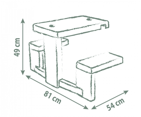 smoby MESA DE PICNIC SMOBY LIFE