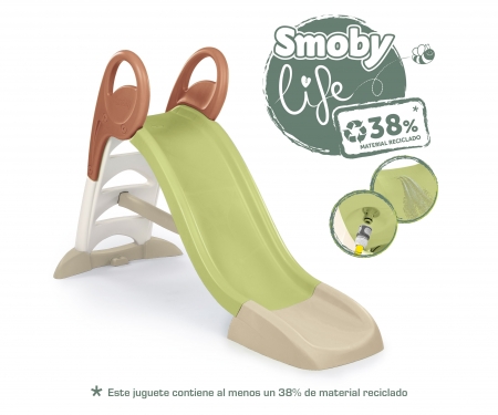 smoby Skluzavka Life KS 150 cm s vlhčením zelenočervená