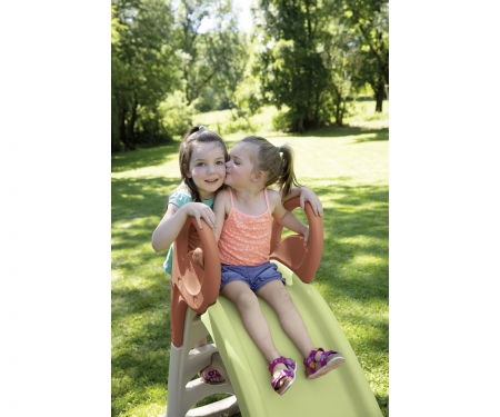 smoby Skluzavka Life KS 150 cm s vlhčením zelenočervená