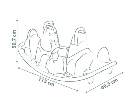 PERRO VERDE smoby PERRO VERDE