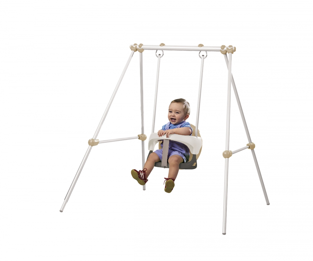 COLUMPIO METAL BABY SWING BEIGE - Columpios y Balancines - Aire Libre -  Productos 