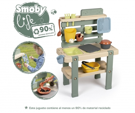 smoby COCINA DE BARRO SMOBY LIFE