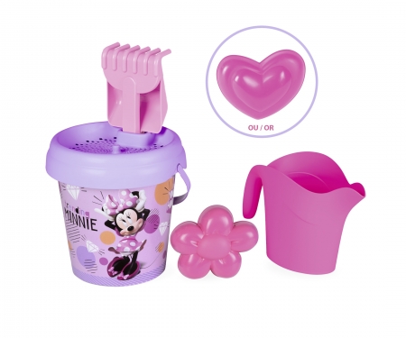 smoby Kyblíček Minnie s konvičkou a přísl., střední