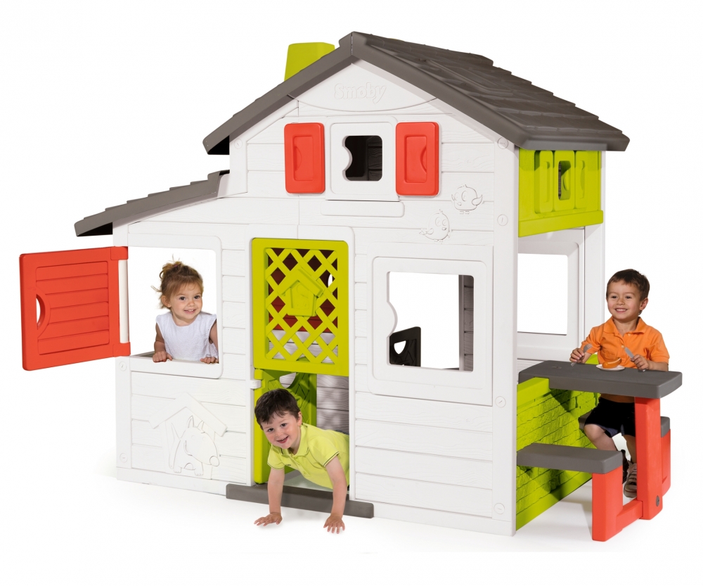 Friends Haus Mit Sommerkuche Spielhauser Outdoor Marken Produkte Www Smoby Com