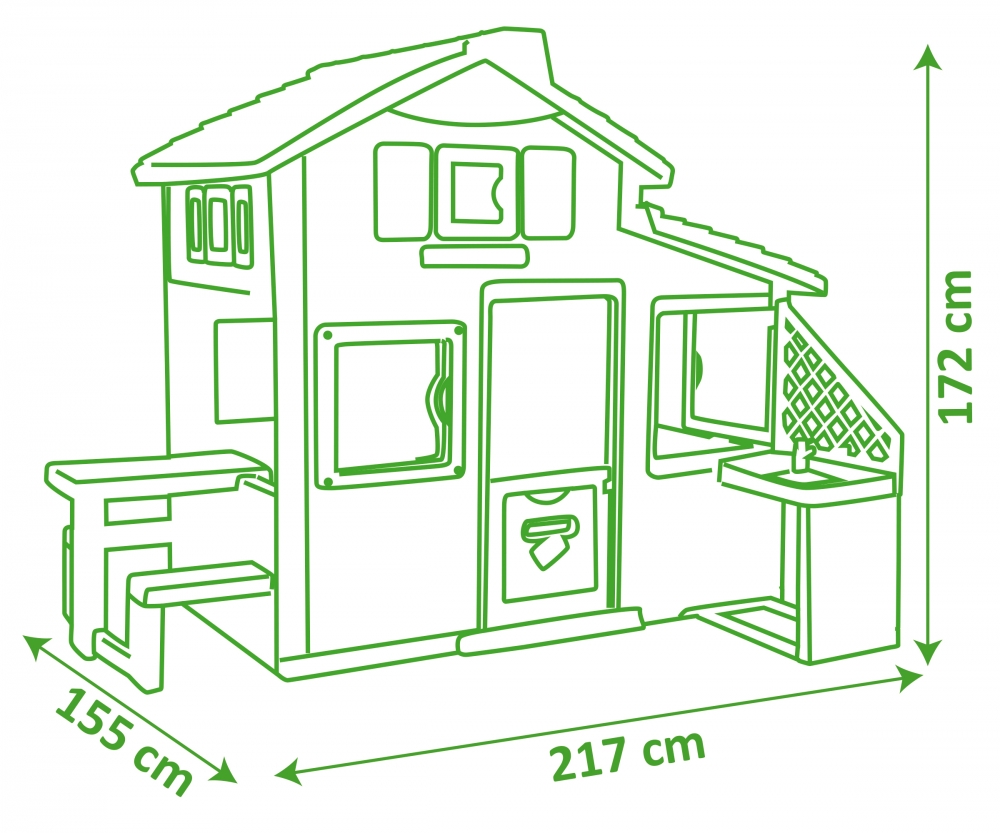Friends Haus Mit Sommerkuche Spielhauser Outdoor Marken Produkte Www Smoby Com