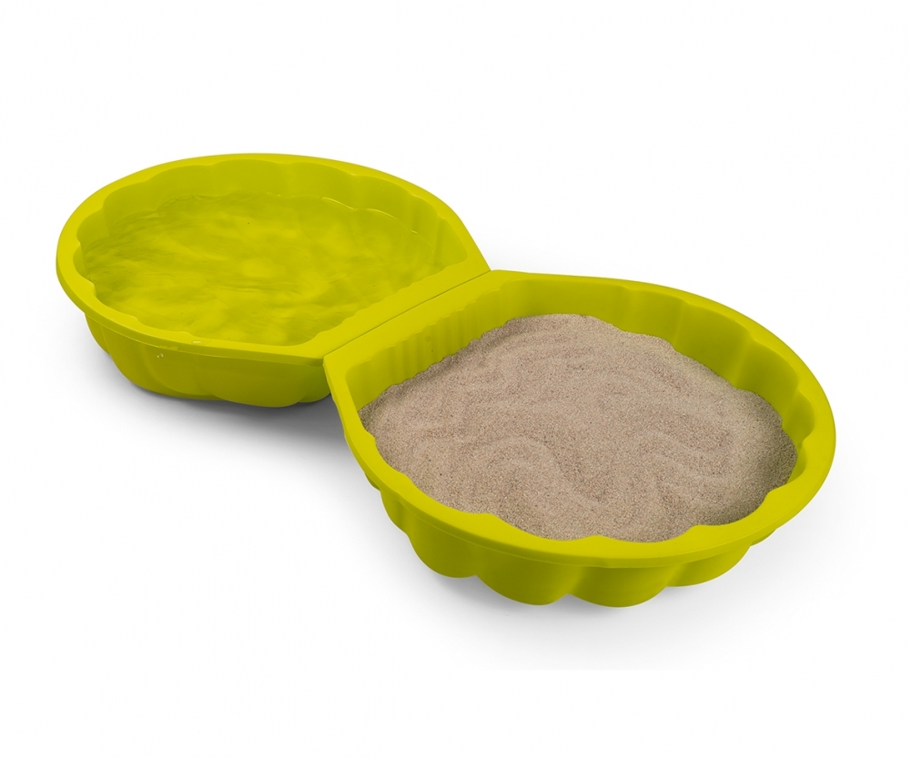 Sabbiera a forma di conchiglia per bambini, Made in Italy,77x87 x42 cm Sabbiera a forma di conchiglia per bambini, Made in Italy,77x87 x42 cm