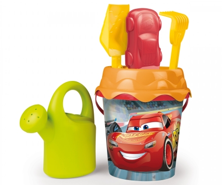 smoby Kyblíček Cars 3 s konvičkou a přísl., střední