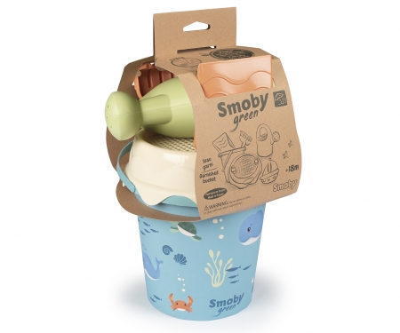 smoby S.GREEN GARNISHED BUCKET