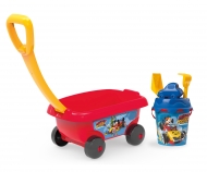 smoby Wózek z akcesoriami do piasku MIKI I RAŹNI RAJDOWCY