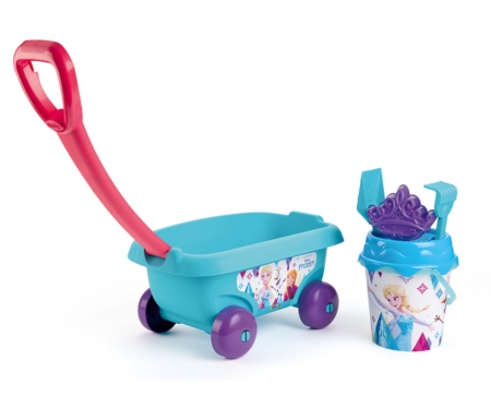 wózek z akcesoriami do piasku Kraina Lodu smoby wózek z akcesoriami do piasku Kraina Lodu