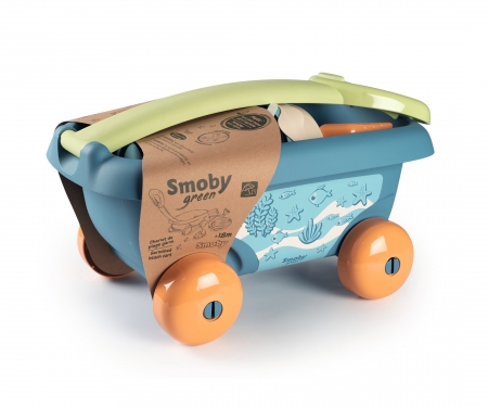 smoby SMOBY GREEN GARNISHED BEACH CART