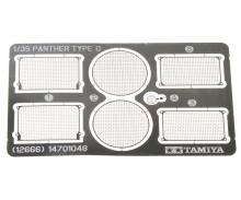 tamiya 1:35 Panther D P-E Grille Set, model detail kit