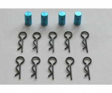 tamiya Alu Endkappen 6mm Blau