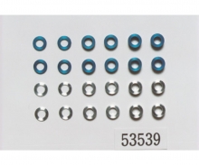 tamiya Aluminum Spacer Set 5,5/3mm blue/silver