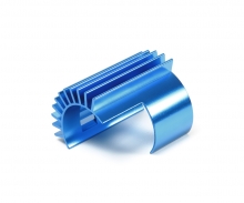 tamiya TT-02 Alum. Motor Heat Sink Blue anodiz.