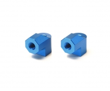 tamiya TA-07 Aluminum Motor Mt Posts (2) blue