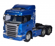 1:14 RC Scania R620 6x4 Highl.blau lack. tamiya 1:14 RC Scania R620 6x4 Highl.blau lack.