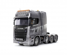 1:14 RC Scania 8x4/4 Gun Metal paint. tamiya 1:14 RC Scania 8x4/4 Gun Metal paint.