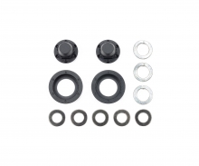 1:14 Hub Nuts for Single Whl Bla (2) tamiya 1:14 Hub Nuts for Single Whl Bla (2)