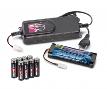Charger Set 4A + 8x AA + 7,2V / 3000mAh tamiya Charger Set 4A + 8x AA + 7,2V / 3000mAh