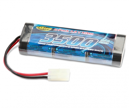 Batterie RC Carson 7.2V / 3000mAh NiMH - Pour Voiture Télécommandée, Avec Prise Tamiya | Rechargeable Et Haute Performance